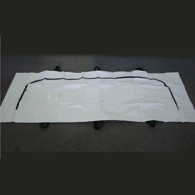Curved Zipper PVC disaster dead body bag