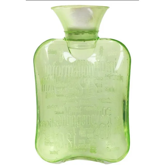 Medical pvc 2l transparent hot water bottle