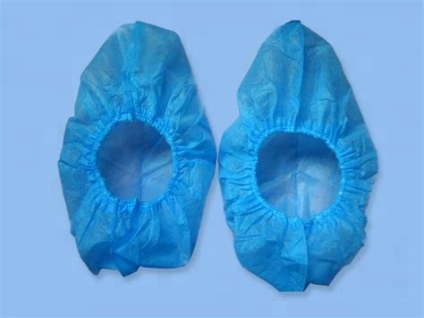 Non woven blue pp disposable shoe covers anti -skid and waterproof with FDA,CE,ISO 6