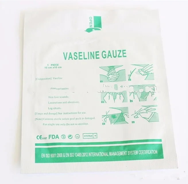 Sterile Medical Compress Vaseline Gauze Pads for Treating Burn Wound 5