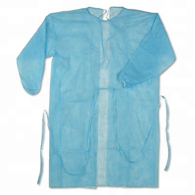 Medical Non Woven PP Disposable Waterproof Isolation Gown 4