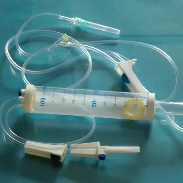 Medical sterile burette type pediatric iv infusion set with 100ml,150ml