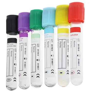 PET/GLASS vacuum blood collection tube with all sizes CE,ISO 2