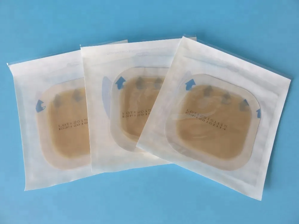 Hydrocolloid Wound Dressing With Border with FDA,CE,ISO 4