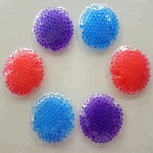 Colorful Round Hot and cold medical reusable gel ice bag pack