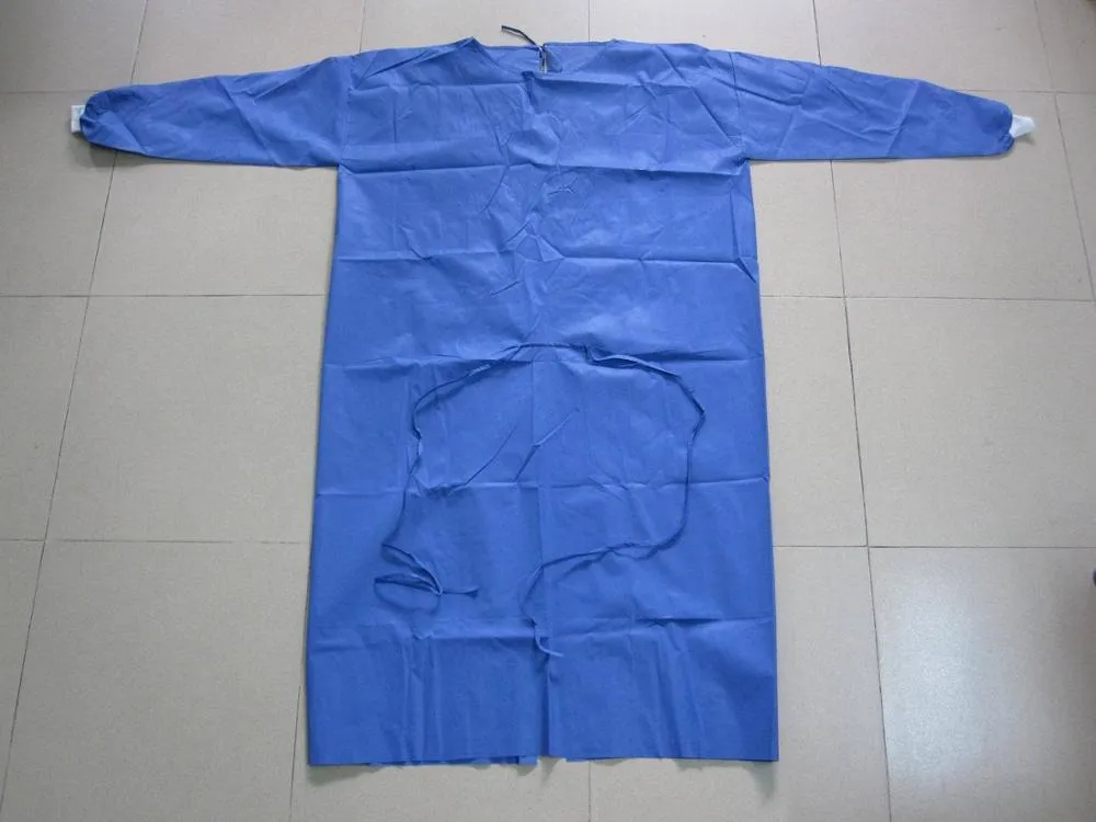Disposable sterile medical hospital surgical gown with CE,ISO 5