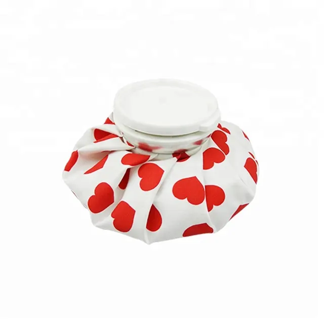 Homecare sports red heart love reusable ice cooler plastic bags for pain relief