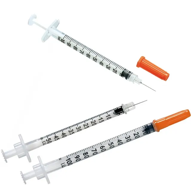 Free Sample Disposable Insulin Syringe With caps