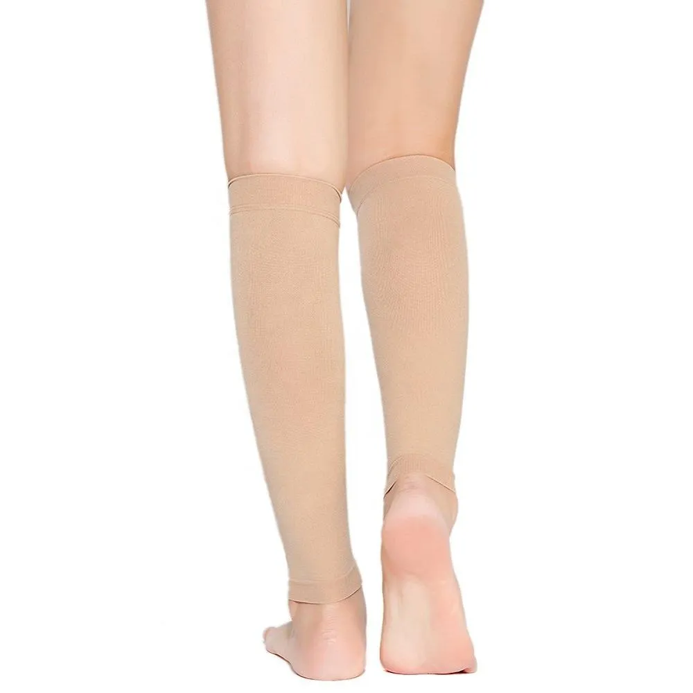 Medical Skin Black sports training Compression Support calf sleeve