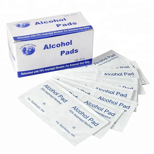 Sterile Medical Alcohol Prep Pad 70% Isopropyl Alcohol Pad Swabs