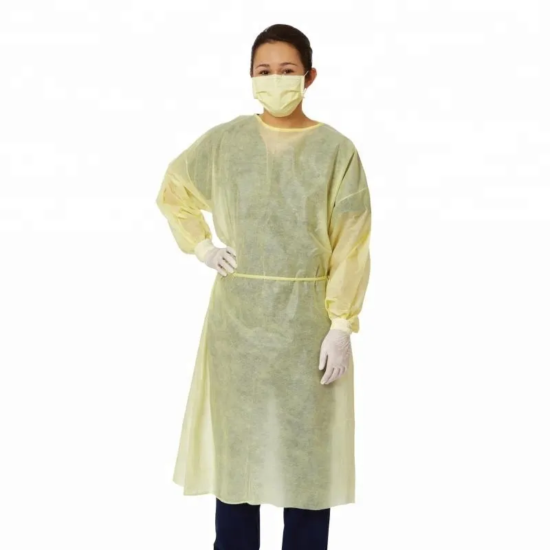 Medical Non Woven PP Disposable Waterproof Isolation Gown 5