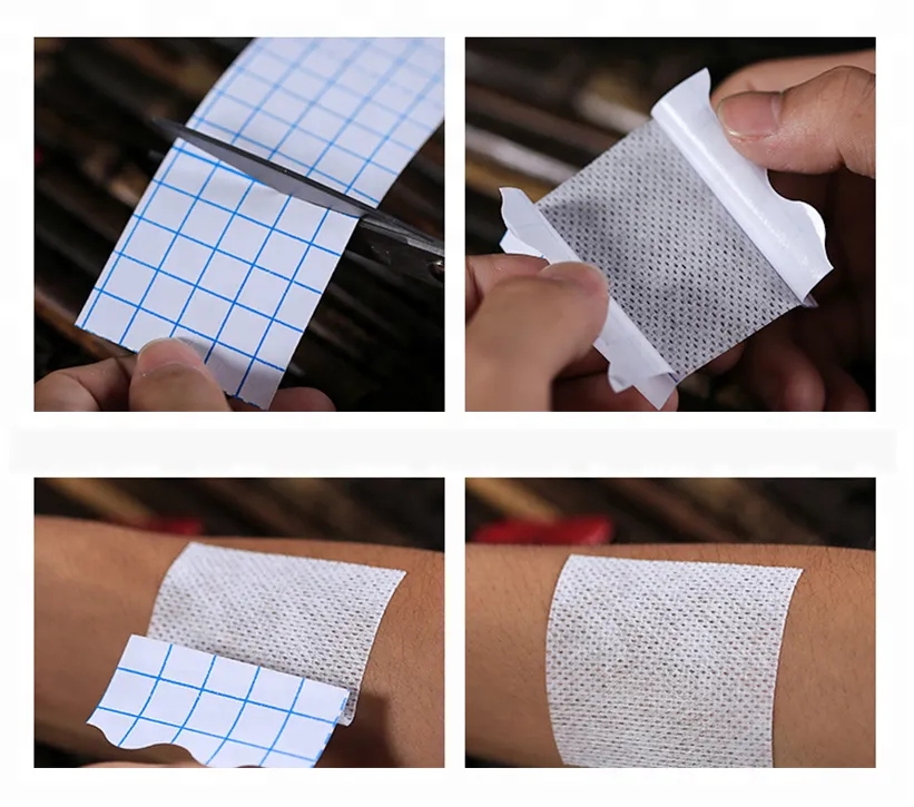 Medical Wound Dressing Fixation Tape Non-Woven Hot Fix Tape Roll 3