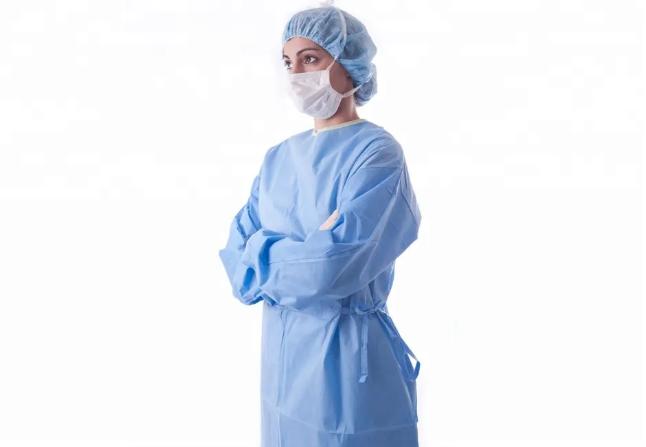 Disposable sterile medical hospital surgical gown with CE,ISO 3