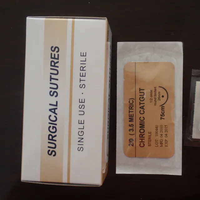 Disposable medical plain chromic catgut sutures