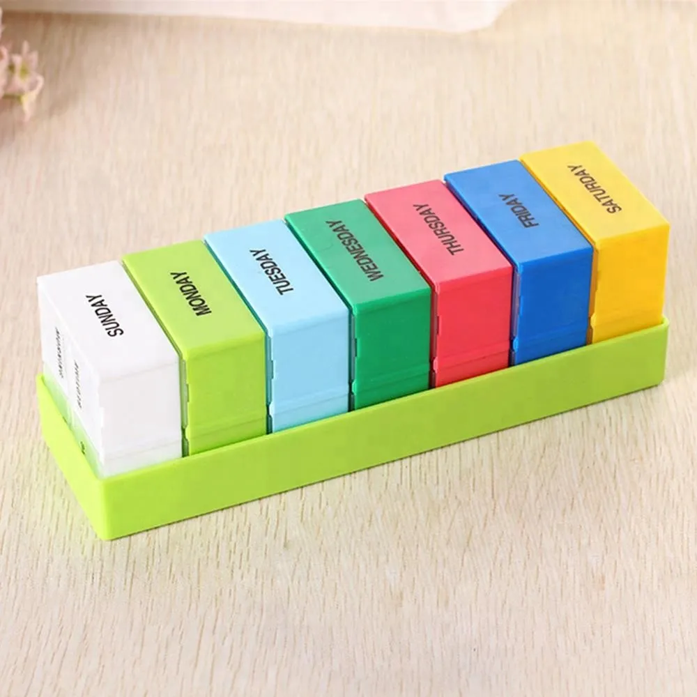 28 Grids 7 Days Weekly pill box Portable Plastic Tablet Pill Medicine Box 4