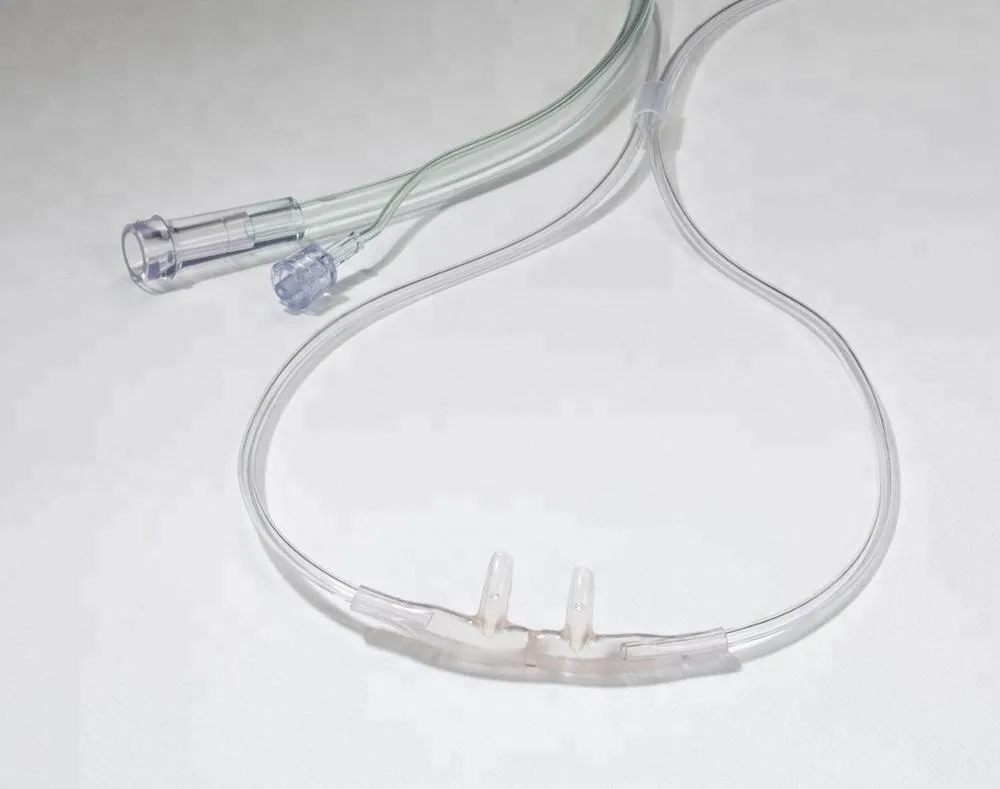 O2 / CO2 colored nasal oxygen cannula, combination O2 and CO2 sampling canula with all sizes 5