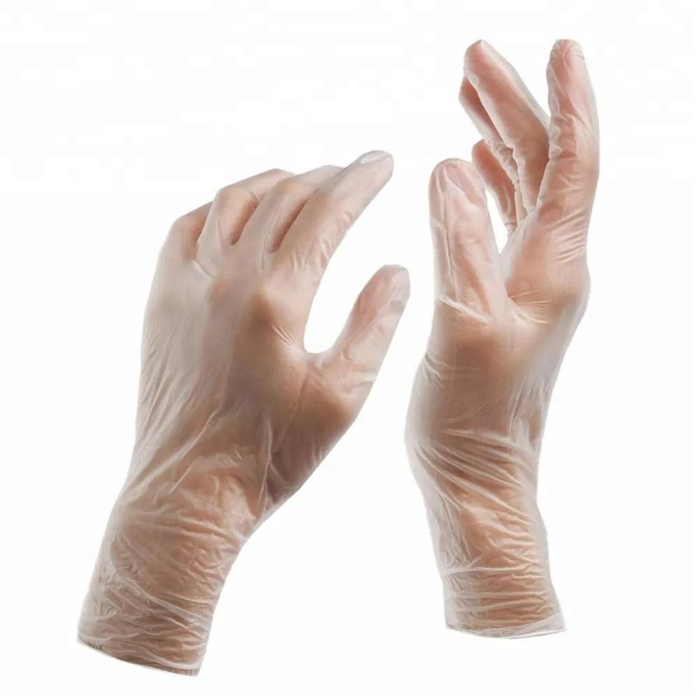 Medical vinyl exam gloves S,M,L,XL with FDA,CE,ISO
