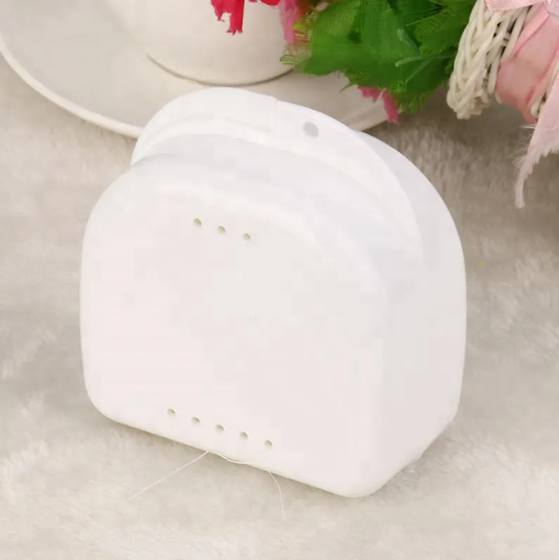 Dental material denture storage box for false teeth cleaner 3