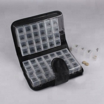 Pill box portable 14 days travel pill box