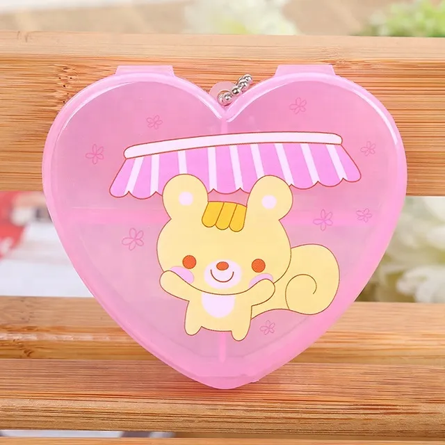 Heart shape pill case for daily 2