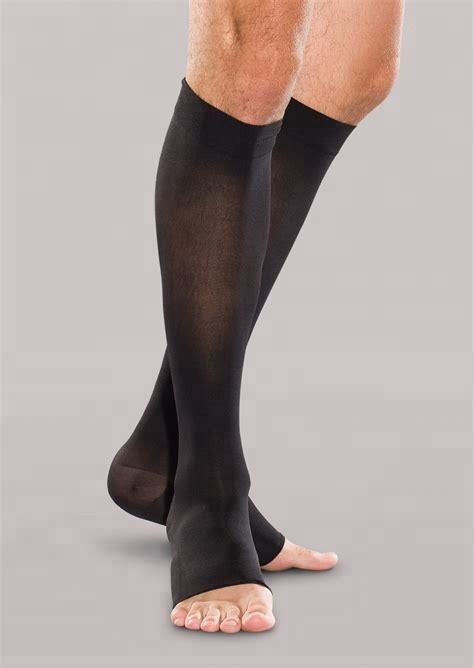 Medical nurse teachers nude black knee high graduated 20-30 mmHg compression socks for varicose veins 4