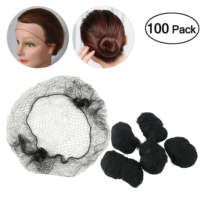 Disposable Nylon Hairnet medical black 2