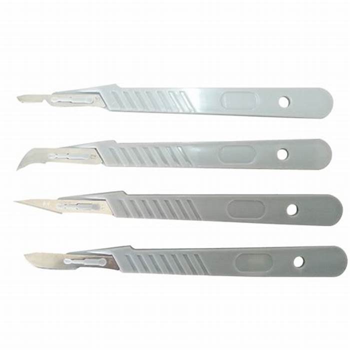 Sterile All Types Of Stainless Steel Surgical Blade with Plastic Handle 5
