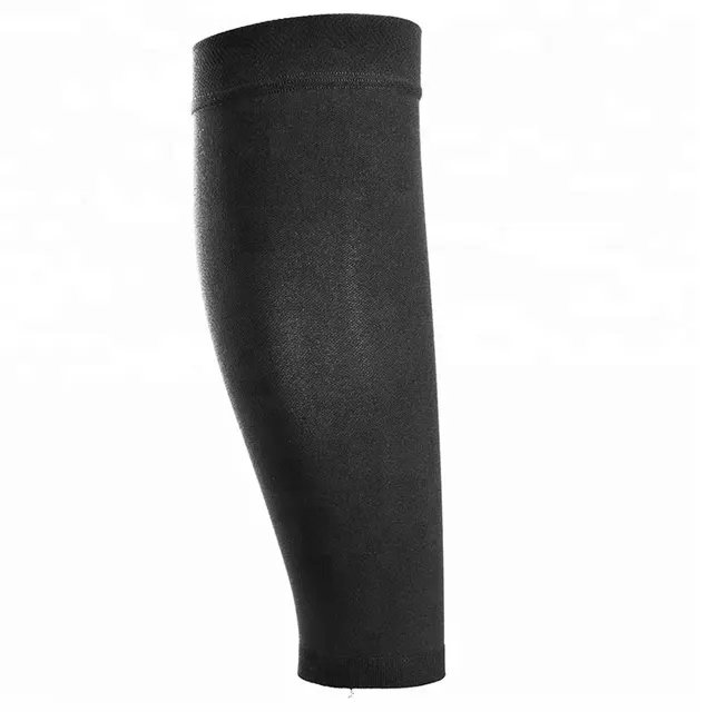 Nude /Black Color sports training Compression Support calf sleeve