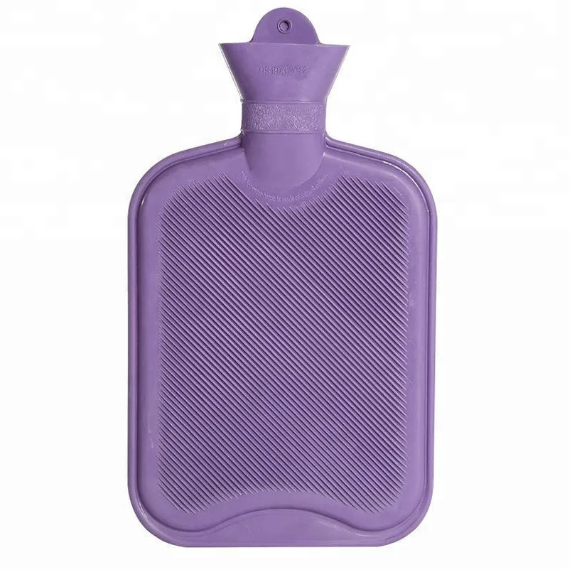 Medical natural rubber warmer different size and color hot water bottle bag with cover 2