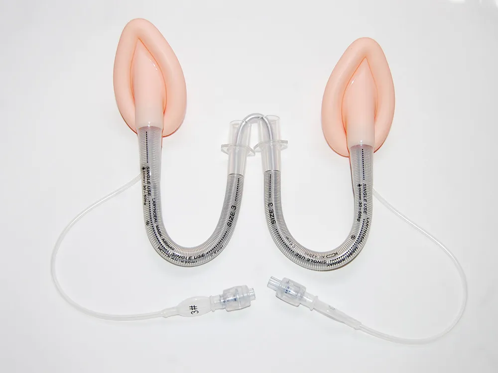 Disposable Medical Silicone/PVC Laryngeal mask 5