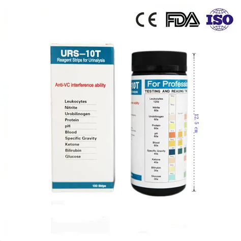 10 parameter urine reagent test strip for Blood Ketone etc URS-10T 2