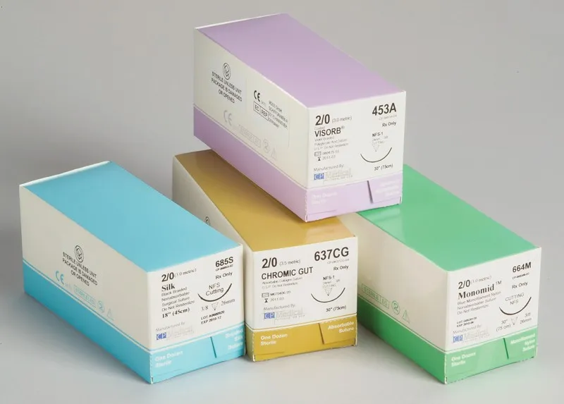 Absorbable Sutures surgical Chromic Catgut(CC) Sterile Medical Disposable Sutures Thread With Needle 3