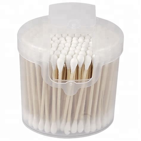 Cotton Buds Wooden/Plastic Stick Cotton Ear Buds Sterile Cotton Swabs