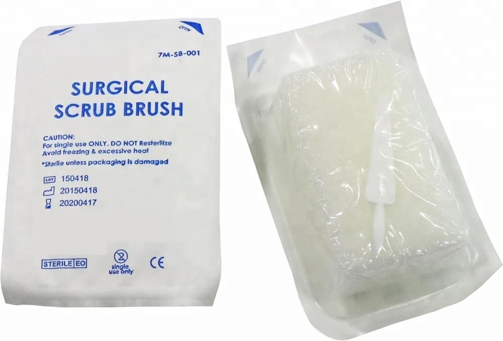 Sterile surgical scrub brush with CE,ISO 4