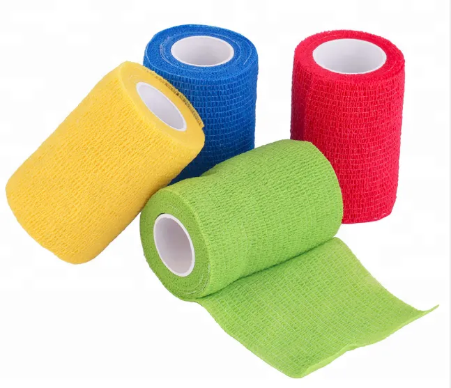 Colored Medical Self-Adhesive Elastic Bandage Cohesive