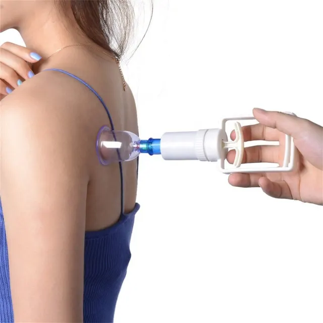 12pcs/set Chinese Health Care Medical Vacuum massage Cupping Therapy Cups Massage Body Relaxation Message Set