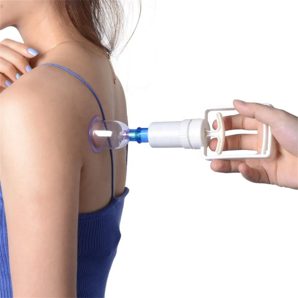 12pcs/set Chinese Health Care Medical Vacuum massage Cupping Therapy Cups Massage Body Relaxation Message Set