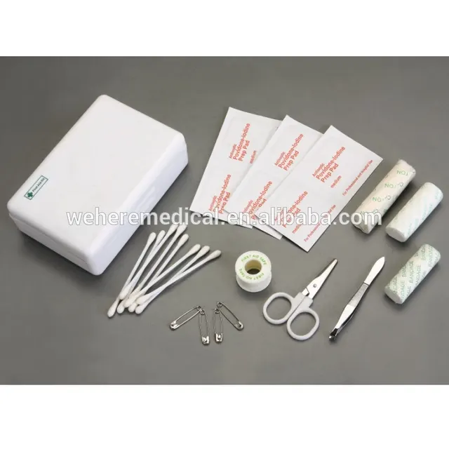 Medical equipment mini plastic box first aid kit