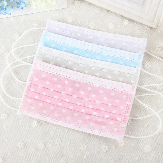 Disposable 3-ply non-woven face mask with all sizes FDA,CE,ISO