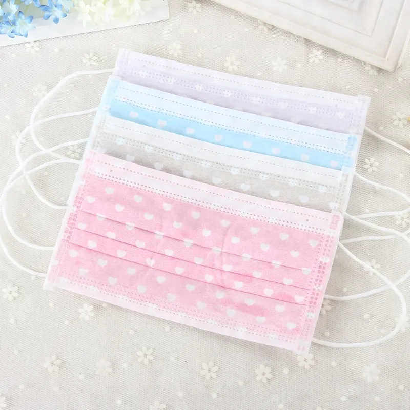 Disposable 3-ply non-woven face mask with all sizes FDA,CE,ISO