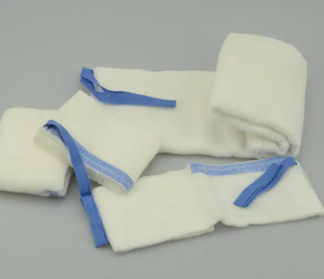Medical 100% cotton bleached unwashed or washed lab sponge/abdominal pad