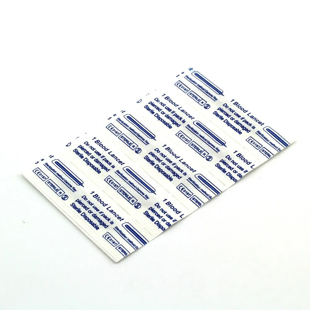 Medical disposable sterile stainless steel blood lancet 2
