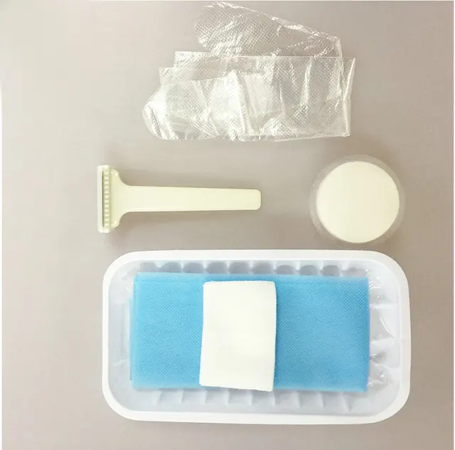 Disposable medical Shaving Prep Tray