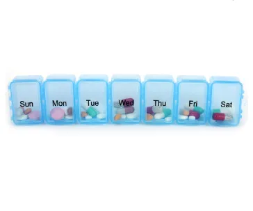 A week 7 days 7 compartments plastic detachable small pill boxes 4