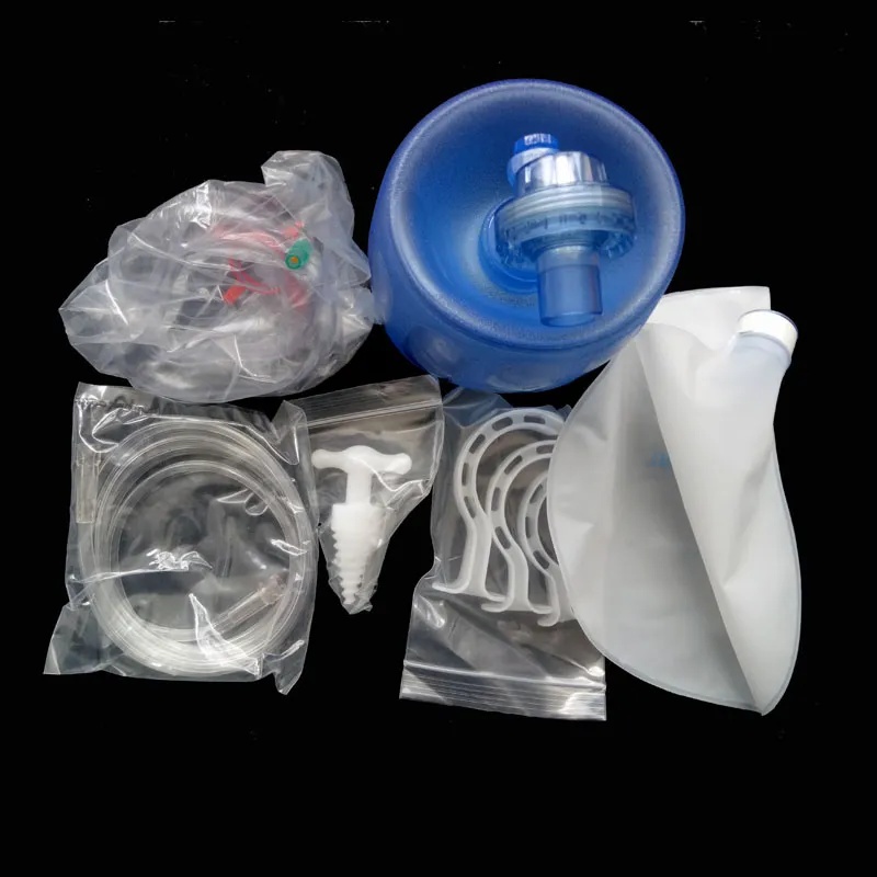 Emergency medical kit PVC resuscitator manual respirator