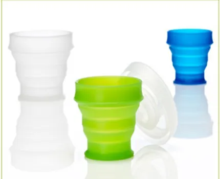 Travel stackable cup with pill case portable pill box