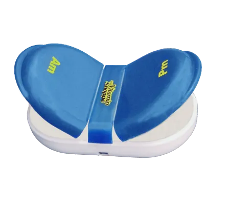 2 case pill organizer plastic portable pill case