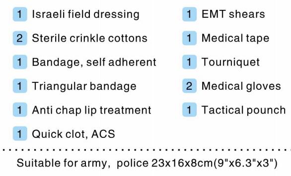 Customized military camouflage army first aid bag 3