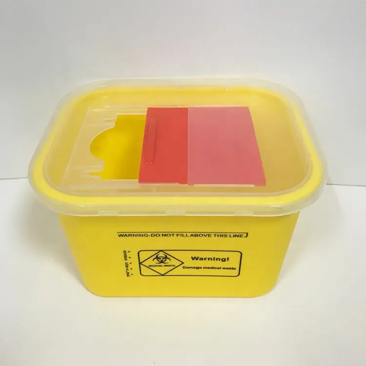 Hospital disposable waste needles plastic sharps container 11
