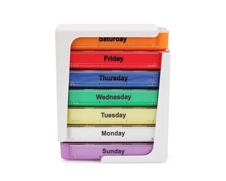 Drawer 28 case pill box 7 days plastic pill organizer 2